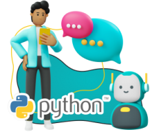 Умный чат-бот на Python - КИБЕРшкола программирования для детей, компьютерные курсы для школьников, начинающих и подростков - KIBERone г. Зима Южная