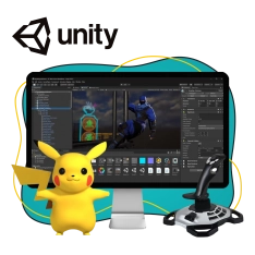 Мир игр на Unity 2D на популярном движке + AI-помощники - КИБЕРшкола программирования для детей, компьютерные курсы для школьников, начинающих и подростков - KIBERone г. Зима Южная