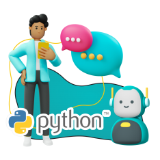 Умный чат-бот на Python - КИБЕРшкола программирования для детей, компьютерные курсы для школьников, начинающих и подростков - KIBERone г. Зима Южная