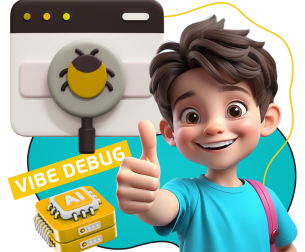 Тестирование & Vibe Debug. Охотники за багами - КИБЕРшкола программирования для детей, компьютерные курсы для школьников, начинающих и подростков - KIBERone г. Зима Южная