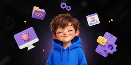 Идеальный сайт с нуля: код, дизайн и AI-помощник - КИБЕРшкола программирования для детей, компьютерные курсы для школьников, начинающих и подростков - KIBERone г. Зима Южная